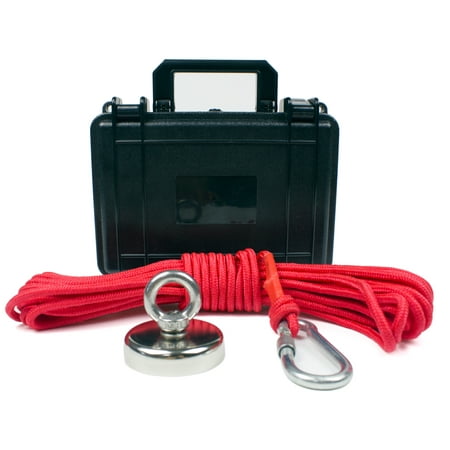 Fishing Magnet Kit 900LBS Pull Force Neodymium Magnet Rope River with ABS Waterproofing Tool