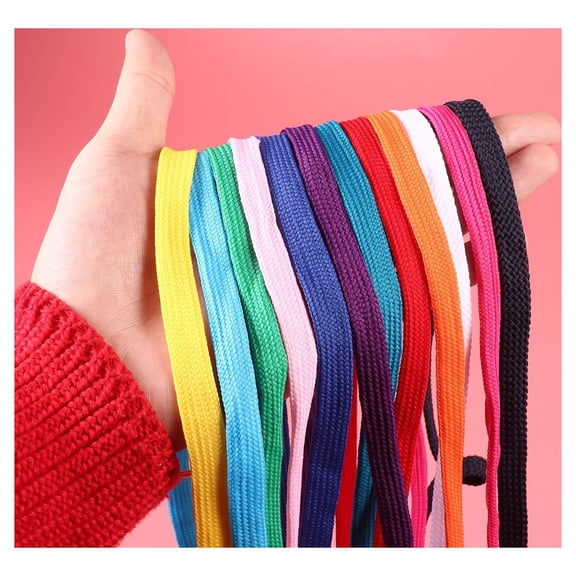 12 Pairs of Replacement Flat Shoelaces Shoe Laces Strings for Sports Shoes Sneakers Skates Mixed Color