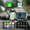 thumbnail image 6 of Carabc 5" Motorcycle Carplay Screen, with GPS Navigation IPX7 Waterproof Front & Rear Cameras & TPMS, 6 of 8