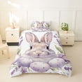 thumbnail image 2 of Erosebridal Kids Easter Rabbit Eggs Twin Bedding,Boys Girls Purple Flowers Duvet Cover Set,2pcs,No Comforter,Breathable Home Decor, 2 of 5