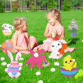 thumbnail image 3 of Easter Yard Sign Decorations,Easter Egg,Gift Basket,Easter Rabbit,Bunny Gnome Letters PVC Stakes Yard Décor Garden Sign for Holiday Festival Home Outdoor Easter Decoration, 3 of 8