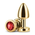 thumbnail image 2 of Rear Assets Petite Aluminum Anal Plug, Gold/Red, 2 of 5