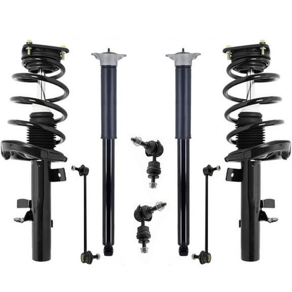 Front Complete Struts Rear Complete Shocks & Links For Ford Focus 2.0L 12-2018
