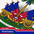 thumbnail image 4 of G128 5 Pack: Haiti Haitian Flag | 3x5 Ft | LiteWeave Pro Series Printed 150D Polyester | Country Flag, Indoor/Outdoor, Vibrant Colors, Brass Grommets, Thicker and More Durable Than 100D 75D Polyester, 4 of 6