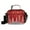 Red Christmas Tree and Lights, variant on Insulated Lunch Bag 6L Leak-Proof Lunch Box with Shoulder Strap Multiple Pockets Lunch Tote Red and White Scented Candles Pattern