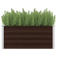thumbnail image 1 of vidaXL Garden Raised Bed Brown 100x40x45 cm Galvanised Steel, 1 of 4