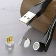 thumbnail image 1 of 540 Degree Rotation Magnetic Fast Charging Type-c Micro-USB Cable for Phones, 1 of 8
