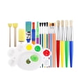 thumbnail image 4 of Juego de pinceles de pintura de 19 piezas, pincel para pintar, acuarela, para principiantes, niñas y niños, pinceles para adultos, pinceles para, 4 of 9