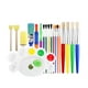 thumbnail image 4 of Juego de pinceles de pintura de 19 piezas, pinceles de acuarela para principiantes, accesorios de dibujo prácticos portátiles, pincel de pintura para, 4 of 9