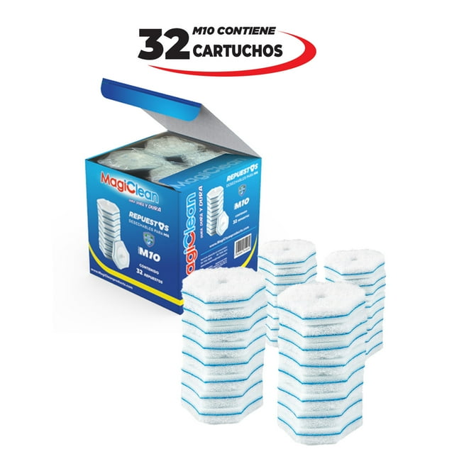 32 Cartuchos Desechables Con Detergente Para Cepillo Baño Wc MAGICLEAN