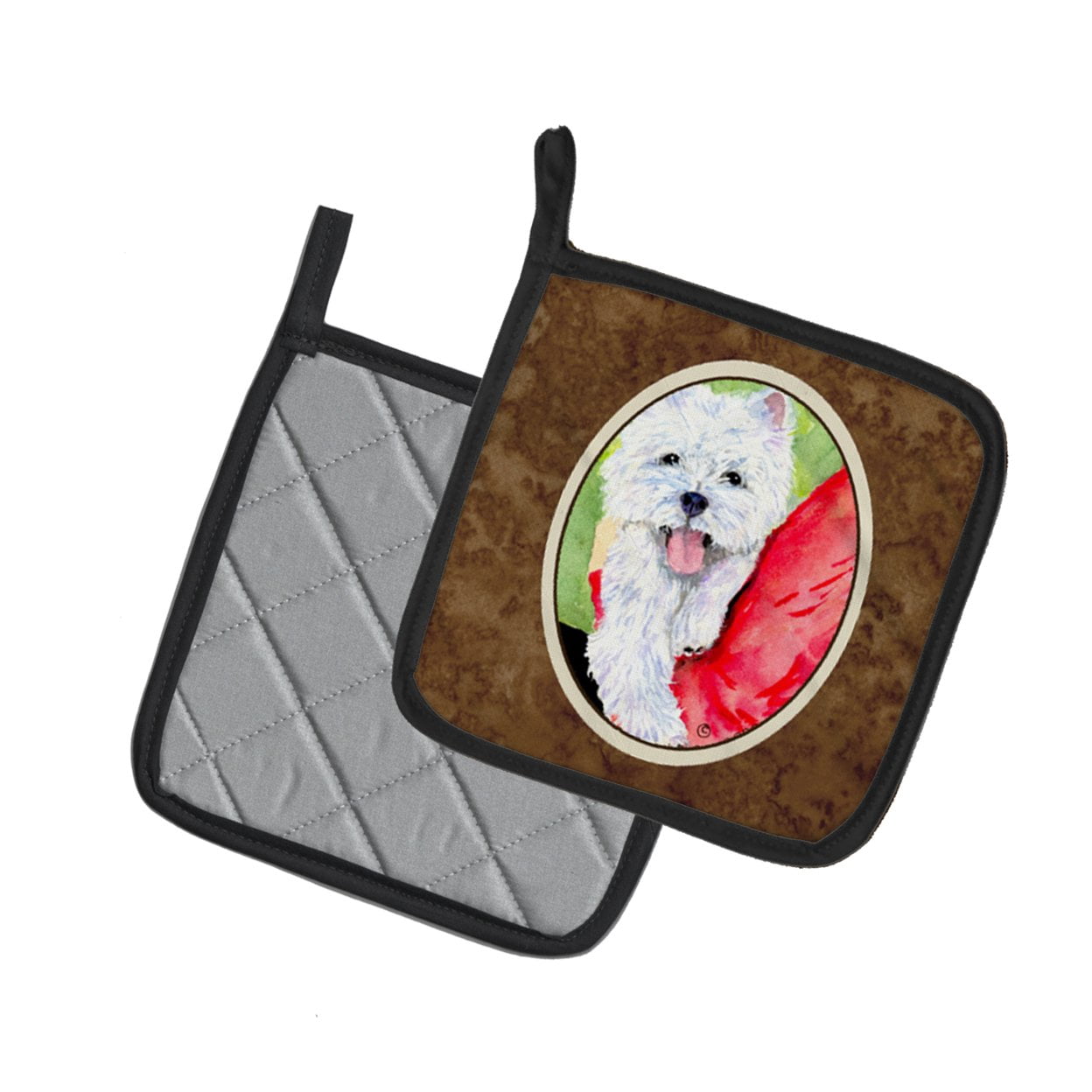 Westie Pair of Pot Holders
