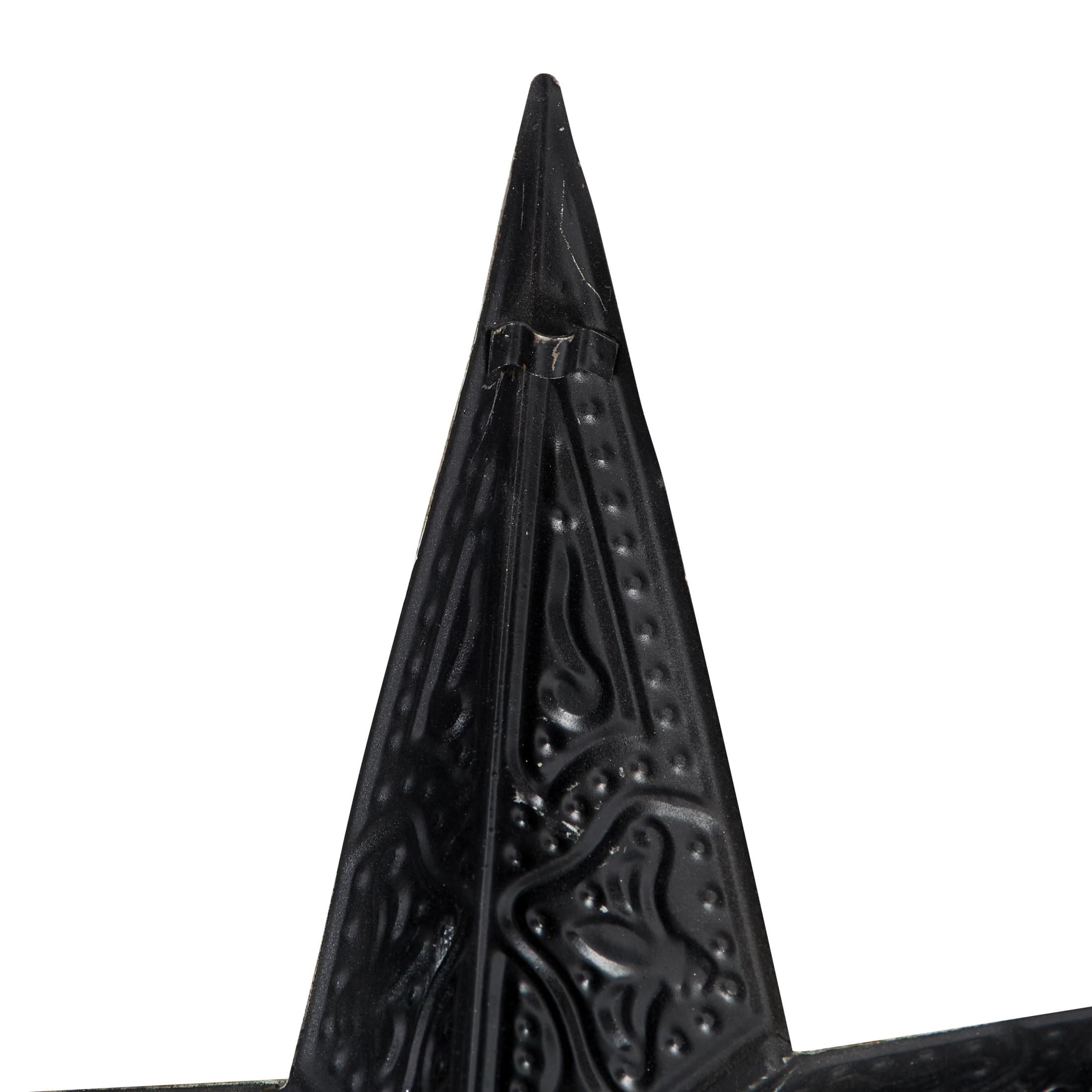 DecMode Brown Metal Indoor Outdoor Star Wall Decor (3 Count)