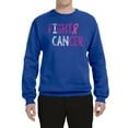 thumbnail image 2 of Fight Cancer Ribbon Unisex Crewneck Graphic Sweatshirt, Royal, 2XL, 2 of 3
