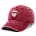 thumbnail image 3 of GBSYEWXS Baseball Cap For Women Washed Distressed Cartoon Print Wine Hat All-Season, 3 of 6