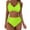Green, variant on Admvng Plus Size Swimsuit for Women Fashion Sleeveless Solid Swimsuit Push-Up Padded Swimwear Beachwear S-2XL