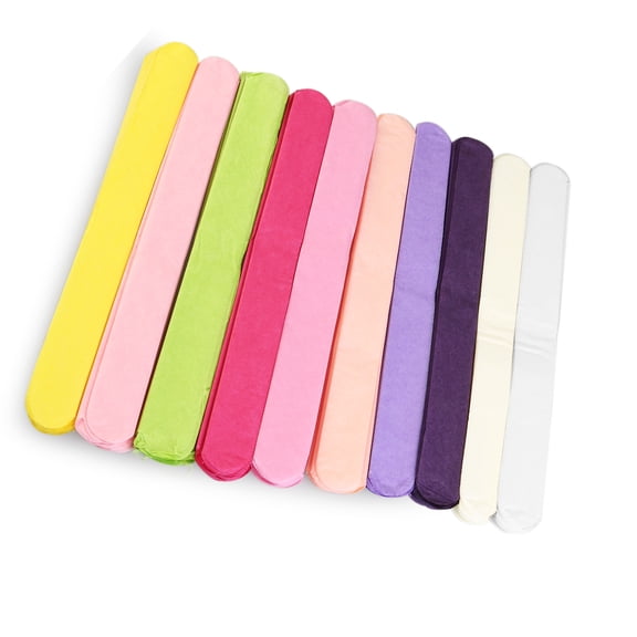 GARVALON 10Pcs 25cm Assorted Color Tissue Paper Pom Poms for Birthday Party