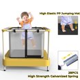 thumbnail image 2 of Fbsport 40'' Mini Trampoline for Kids Indoor & Outdoor with Safety Enclosure, Age 3-6, Yellow, 2 of 8