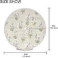 thumbnail image 3 of Coolnut 60" Lavender Outdoor Tablecloth with Umbrella Hole and Zipper, Waterproof Round Tablecloth for Party,Patio,Picnic,Holiday Dinner,Summer, 3 of 7
