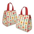 thumbnail image 2 of Pioneer Flower Floral Print Pattern Insulated Lunch Bag for Women & Adults,Large Portable Soft Cooler Lunch Bag,Thermal Food Storage Tote with Pearl Cotton,8.66L,8.75x5.75x9.5 Inch, 2 of 6