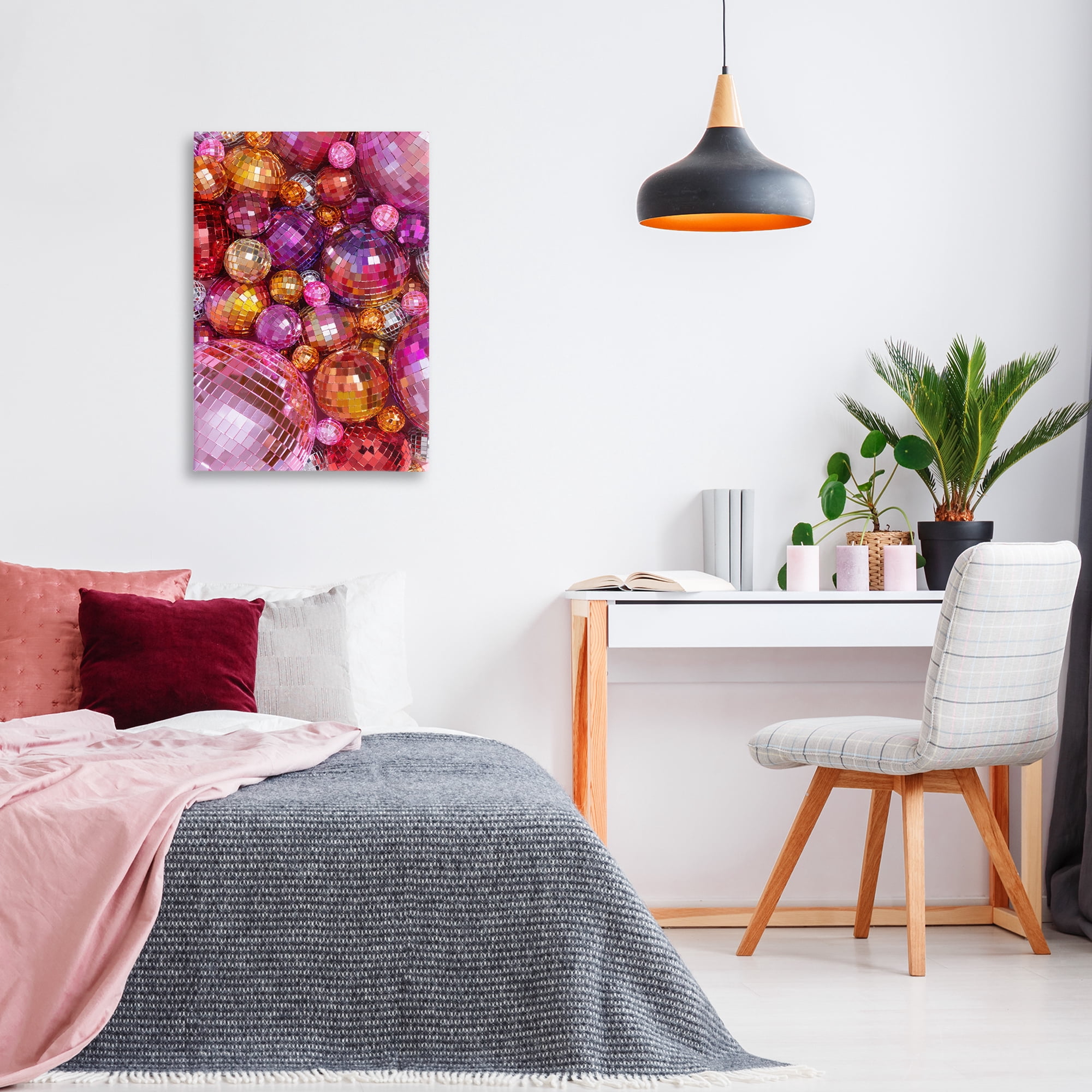 Stupell Industries Various Size Disco Balls Performing Arts Painting Gallery Wrapped Canvas Art Print Wall Art, 20 x 30