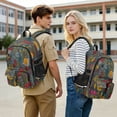 thumbnail image 7 of 30L Backpack Durable Computer Bag for College & Travel Lightweight Daypack Fits 15.6" Laptop Cute Snails and Mushrooms, 7 of 7