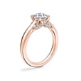 thumbnail image 3 of 1.20 Ct Brilliant Round Cut Natural Diamond Radiant Solitaire Engagement Ring for her Solid 14K Rose Gold Size 5.5, 3 of 8