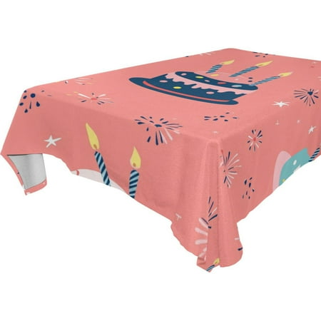 

Vzayy Premium Polyester Square Tablecloth Set 54-120 Inch Cake