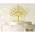 thumbnail image 1 of Custom Wedding Cake Toppers Personalized First And Last Name Initial Cake Topper Color Option Available 6-7 Inches Wide, 1 of 1