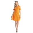 thumbnail image 6 of Womens Ruffle Cold Shoudler Dress, 6 of 10