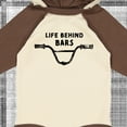 thumbnail image 4 of Inktastic Life Behind Bars BMX Boys or Girls Long Sleeve Baby Bodysuit, 4 of 5