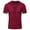 Burgundy, variant on Mens Hoodie T-Shirt with Drawstring Short Sleeve Pullover Casual Top Lace up Tie Front Lightweight Breathable Shirt Gray