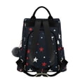 thumbnail image 2 of FORMRS Women's Travel Backpack Purse Anti-Theft Hidden Pockets Casual Shoulder Bag, Blue Stars Pattern, 2 of 7