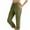 X418-Army Green, variant on Women's Cotton Linen Summer Palazzo Capri Pants Flowy Wide Leg Beach Trousers with Pockets