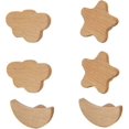 thumbnail image 1 of Kids Door Knobs Star Moon Cloud Shape Cabinet Knobs Creative Wardrobe Handles Home Decoration 6 Pcs Door Handles, 1 of 5