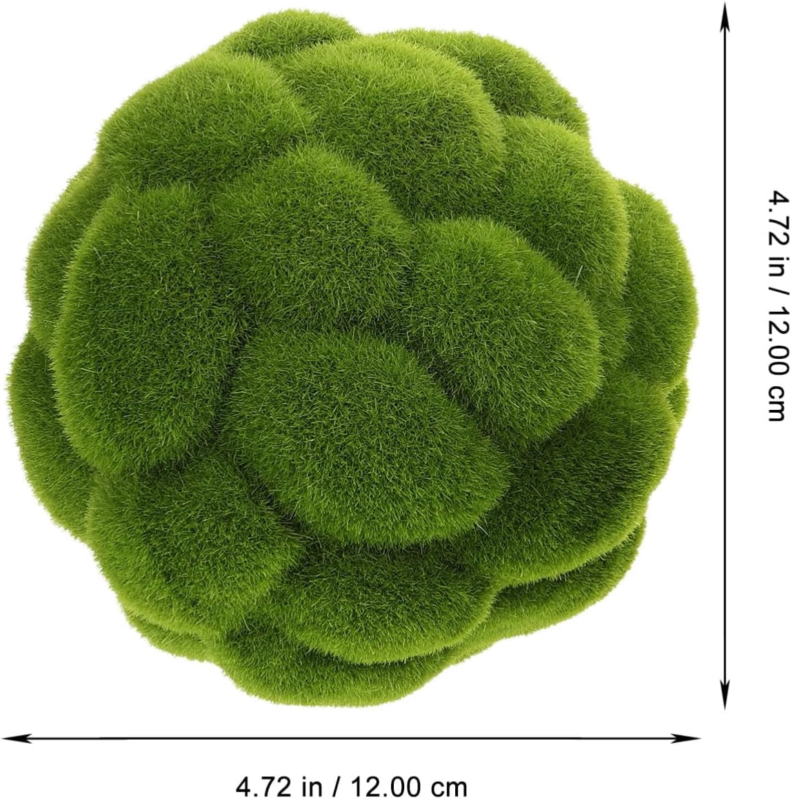 CATPAN 2pcs Green Moss Balls Decorative Balls Artificial Moss Balls for Table Decor Home Craft