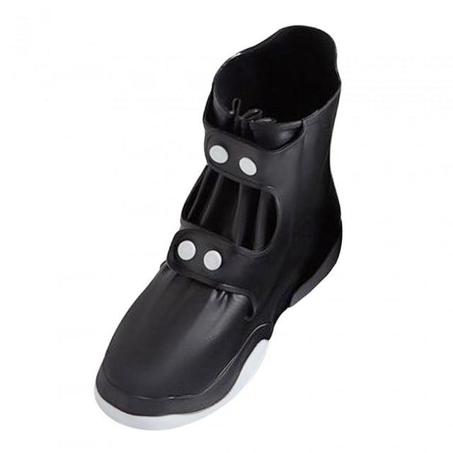 Couvre-chaussures Bottes de Pluie Couvre-Chaussures Protecteur de Chaussures Portable Premium Réutilisable m Noir