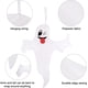 thumbnail image 4 of Decoración colgante de fantasmas Decoración para exteriores - Tree Hugger Friendly Spooky Party Supplies (2 piezas) Namotu WRQX-560, 4 of 7