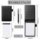 thumbnail image 2 of Set de 10 Minibloques Dazarey Cuaderno de bolsillo de Cuero negro 8 Libretas 3'x5' 30 Hojas, 2 of 3