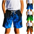 thumbnail image 6 of ZACPNCV Teen Boys Swim Trunks Quick Dry Swimwear Bathing Suit for Big Boys Beach Swim Boards Shorts Orange 13-14 Years, 6 of 7