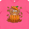 thumbnail image 4 of Inktastic Owl in a Pumpkin- cute for Halloween and Thanksgiving Youth T-Shirt, 4 of 5