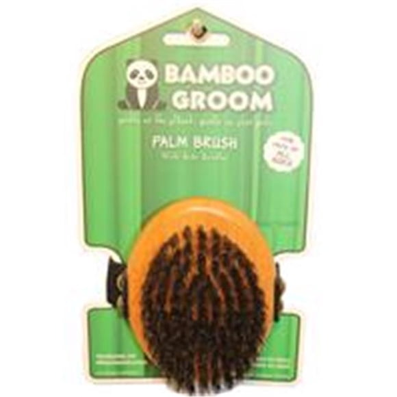 Paws & Alcott 067157 Bamboo Palm Brush with Boar Bristles