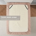 thumbnail image 6 of (2 pack) LammaLoe Extra Deep Pocket Full Size Fitted Sheet Only, Fits 18" to 24" Mattress, Soft Microfiber Fitted Bed Sheet, Peach Beige, 6 of 8