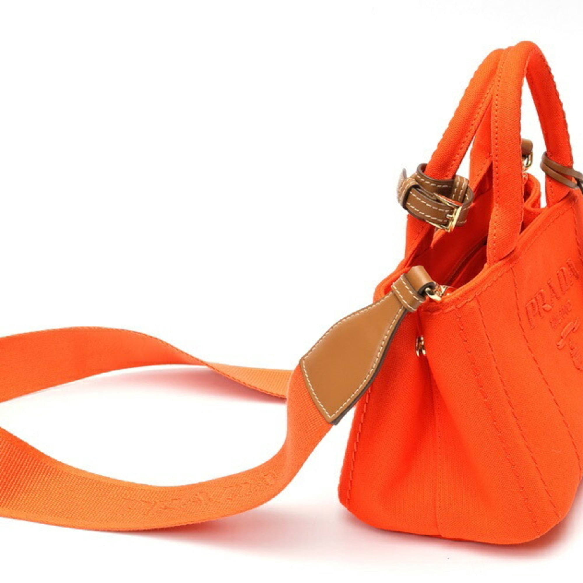 Pre-Owned PRADA Jardiniere Mini Handbag Canapa Tote Bag 1BA038