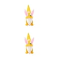 thumbnail image 3 of Matsuzay Decoraciones de Pascua Suministros de fiesta de primavera Decoración de Artesanía Adorno de festival Diseño de escena Oreja de conejo Amarillo 2piezas Matsuzay CBP395128, 3 of 6