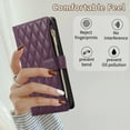 thumbnail image 7 of Dteck Crossbody Wallet Case for Google Pixel 7 Pro, 6-Card Holder Elegant Soft PU Leather Magnetic Buckle Shoulder Strap Zipper Pocket Handbag Purse Phone Case,Deep Purple, 7 of 7