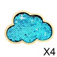 thumbnail image 1 of Runquan 4x Tableau d'Activités pour Enfants Nuages Sequins Matériel DIY Jouets Éducatifs pour Enfants, 1 of 8
