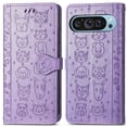 thumbnail image 1 of Funda Cartera FOXDOCK para Google Pixel 9 Pro XL , Flip PU con Relieve de Gatos y Perros, Tarjetero y Soporte, 1 of 6