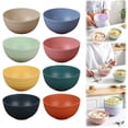 thumbnail image 2 of Dinnerware Set 8Pcs Cereal Bowls Dishwasher & Microwave Wheat Bowls Easy to Clean Lightweight Desserts & Soup Bowl Portable for Picnics ，Snack Plastic Bowls Set，Multi Color, 2 of 9