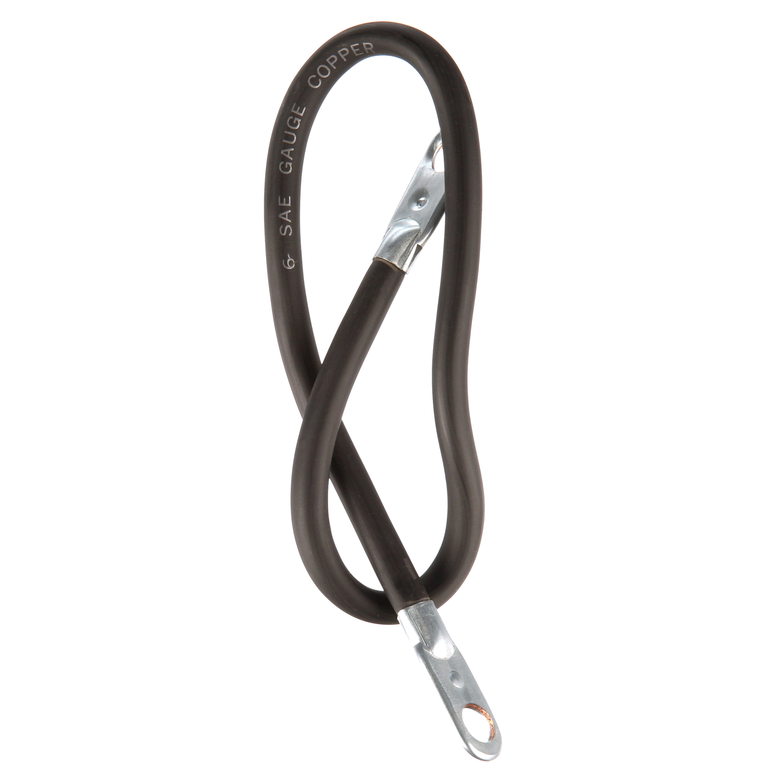 Everstart LG19-6-77 6-Gauge Black Lawn and Garden Battery Cable, 19-Inches