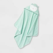 Baby Owl Hooded Bath Towel - Cloud Island Mint Green One Size